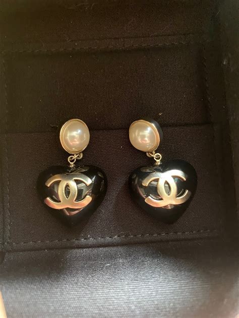 chanel earrings heart|chanel earrings official site.